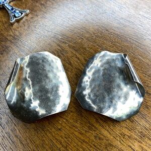 115 VTG Sterling Lrg Clip Earrings 15.68g